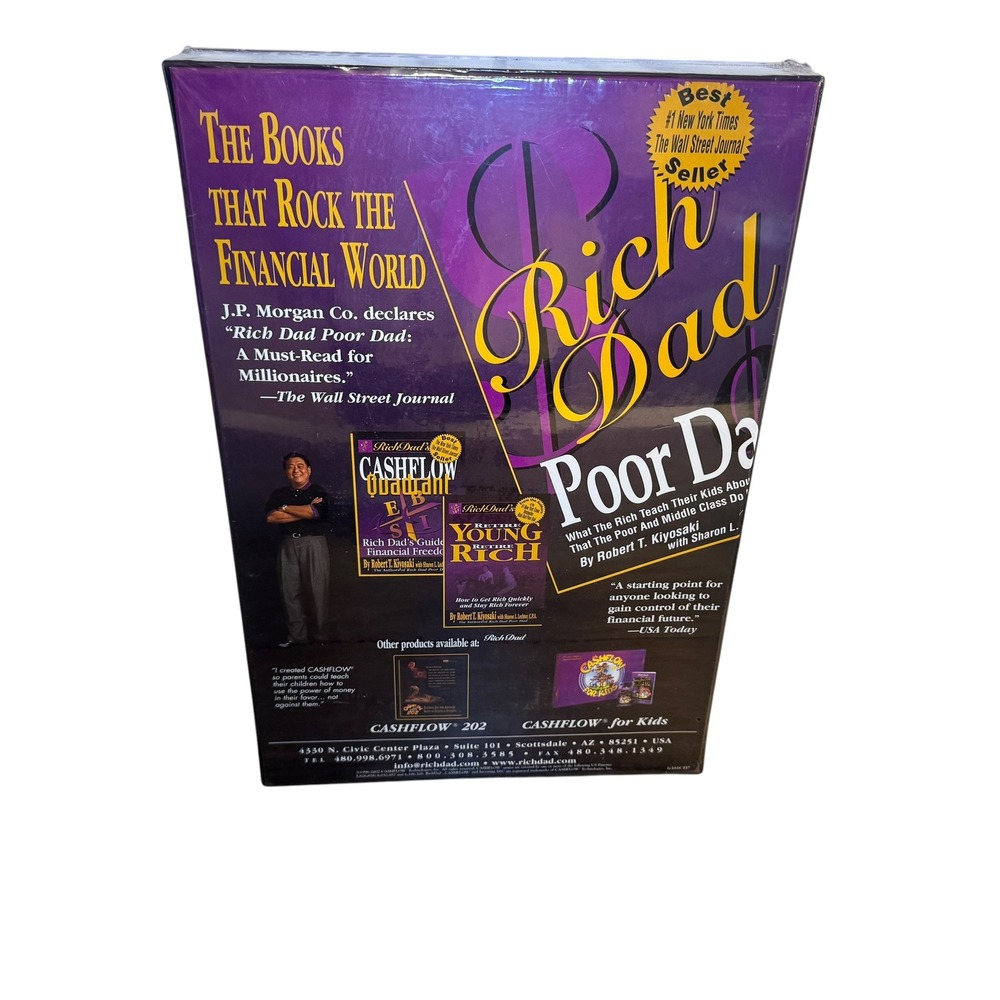 Rich Dad Cashflow 101 Board Game & Secrets of the Rich VHS Robert Kiyosaki New - Picture 3 of 3